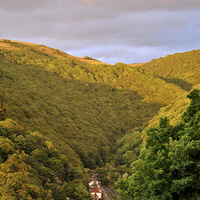 Buy canvas prints of Tors Road, Lynmouth  by graham young