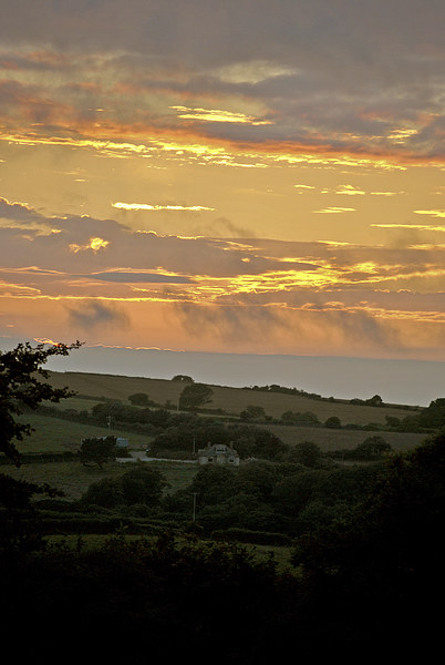 Exmoor Sunset  Picture Board by graham young