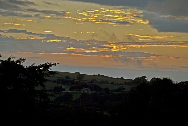  Exmoor Sunset Picture Board by graham young