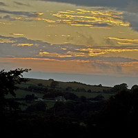 Buy canvas prints of  Exmoor Sunset by graham young