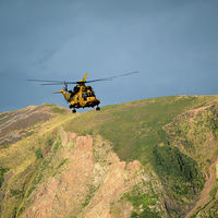 Buy canvas prints of RAF Rescue Helicopter  by graham young