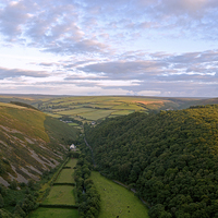 Buy canvas prints of Exmoor from County Gate  by graham young