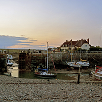 Buy canvas prints of Porlock Weir Sunset  by graham young