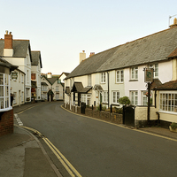 Buy canvas prints of Porlock High Street  by graham young
