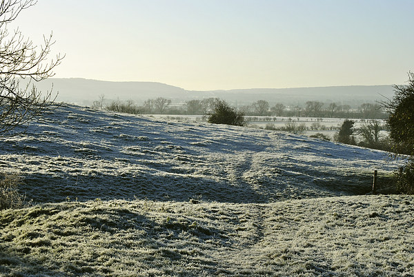 A Chilly Morning in the Chilterns  Picture Board by graham young