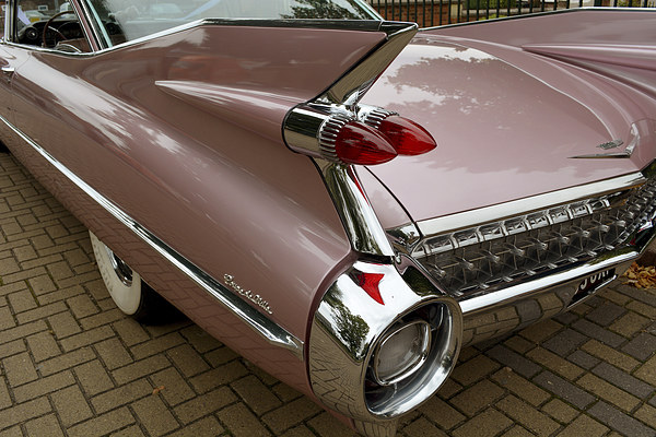 1959 Cadillac Coupe De Ville Tail fin detail  Picture Board by graham young