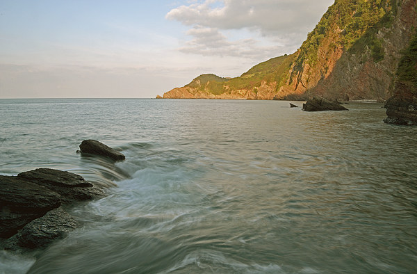 Woody Bay at High Tide  Picture Board by graham young