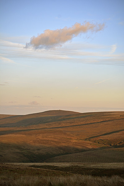 Lone Cloud Over Exmoor  Picture Board by graham young