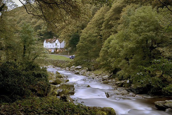 Downstream to Lynmouth  Picture Board by graham young