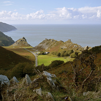 Buy canvas prints of The Valley of Rocks, Lynton, North Devon  by graham young