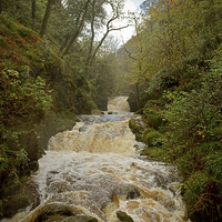 Buy canvas prints of Watersmeet Falls  by graham young