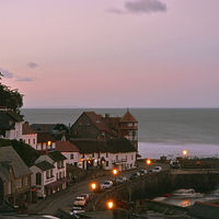 Buy canvas prints of Lynmouth at Dusk  by graham young