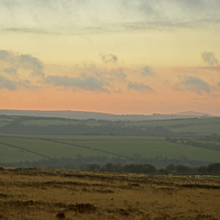 Buy canvas prints of A Winter Evening on Exmoor  by graham young