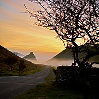 Buy canvas prints of Evening Mist in The Valley of Rocks by graham young