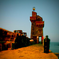 Buy canvas prints of The Rhenish Tower at Lynmouth by graham young