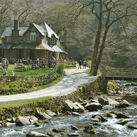 Buy canvas prints of Watersmeet, North Devon by graham young