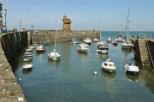 Lynmouth Harbour, North Devon Picture Board by graham young