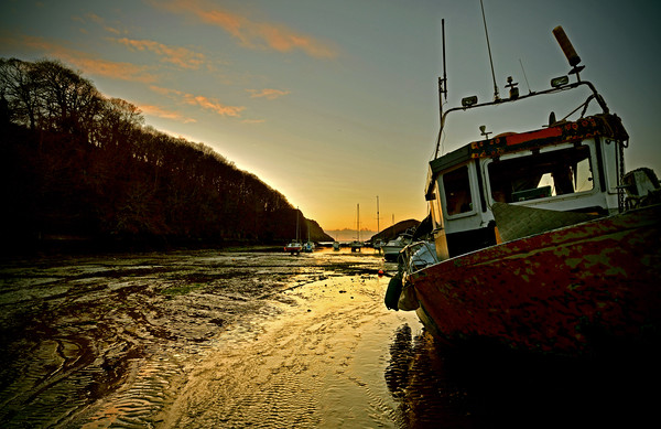 Watermouth Bay Sunset Picture Board by graham young