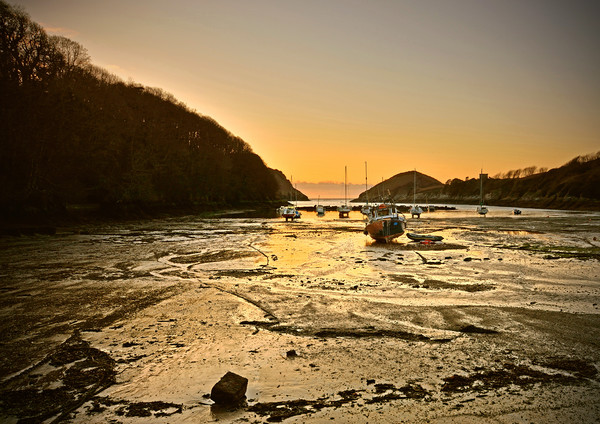 Sunset at Watermouth Bay Picture Board by graham young