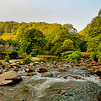 Buy canvas prints of The Bridges at Watersmeet by graham young