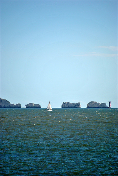 Sailing in the Solent Picture Board by graham young