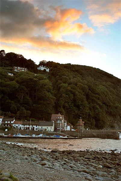 Lynmouth Harbour Picture Board by graham young