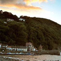 Buy canvas prints of Lynmouth Harbour by graham young