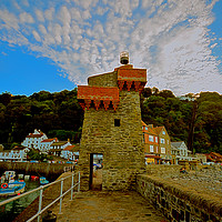 Buy canvas prints of The Rhenish Tower, Lynmouth by graham young