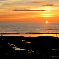 Buy canvas prints of Lundy Sunset by graham young