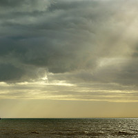 Buy canvas prints of Sailing Into The Storm by graham young