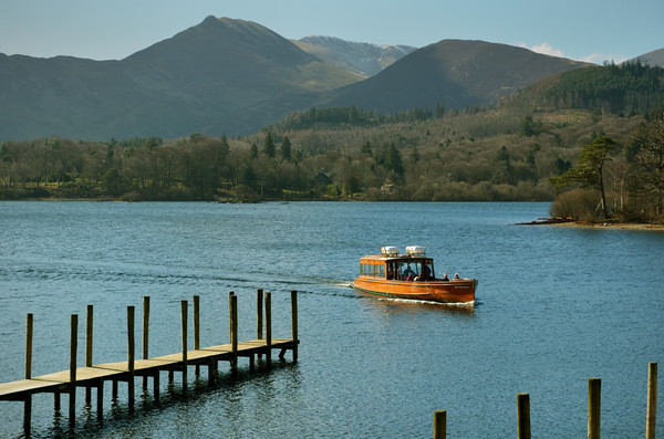 Lady Derwentwater sailing in to Keswick Picture Board by graham young