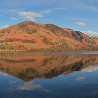 Buy canvas prints of Buttermere Reflections panorama by graham young