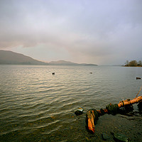 Buy canvas prints of Derwentwater under a stormy sky by graham young