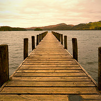 Buy canvas prints of Jetty on Coniston Water by graham young
