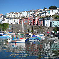 Buy canvas prints of Brixham Reflections by graham young