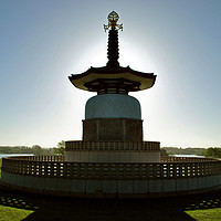 Buy canvas prints of The Peace Pagoda at Willen by graham young