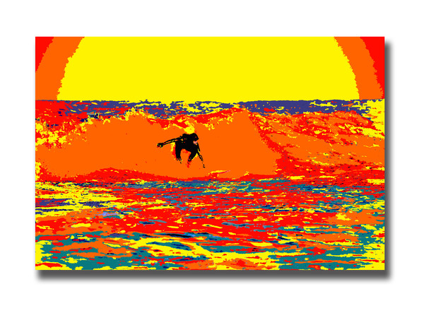 Rainbow Surfer 3 Picture Board by graham young