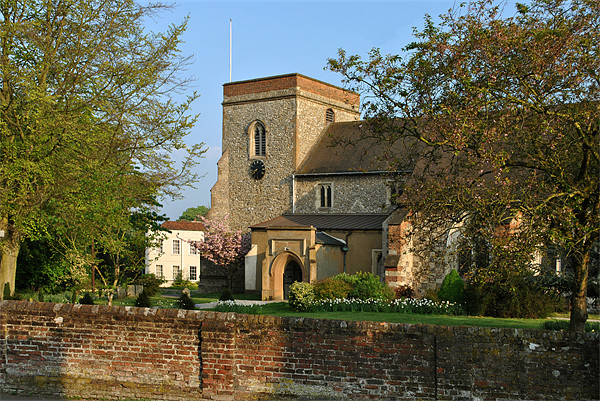 The Church of St Lawrence the Martyr, Abbots Langl Picture Board by graham young