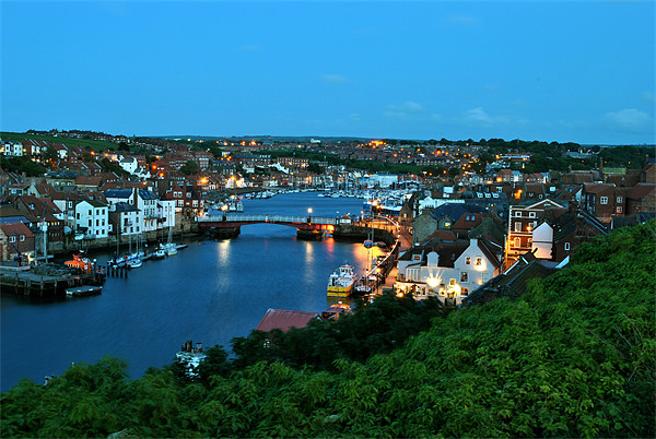 Whitby at Dusk Picture Board by graham young