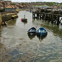 Buy canvas prints of Fishing Boats at Whitby by graham young