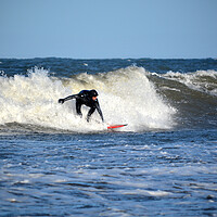 Buy canvas prints of Surfing at Lynmouth by graham young