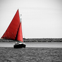 Buy canvas prints of Majestic Red Sails by graham young