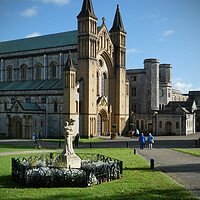 Buy canvas prints of Majestic Buckfast Abbey Church by graham young