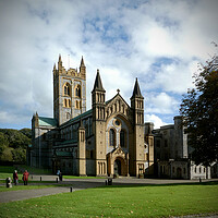 Buy canvas prints of Majestic Buckfast Abbey on Dartmoor by graham young
