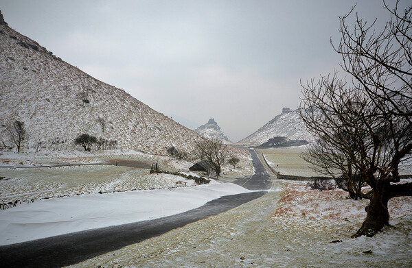 Winter in The Valley of Rocks  Picture Board by graham young