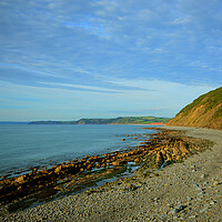 Buy canvas prints of Bucks Mills Beach in North Devon by graham young
