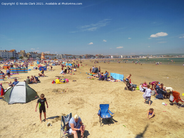 Blissful Escape to Weymouth Beach Picture Board by Nicola Clark