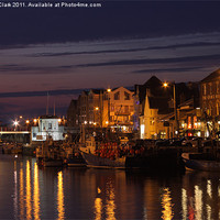 Buy canvas prints of Weymouth by Night by Nicola Clark