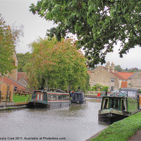 Buy canvas prints of Along the Towpath by Nicola Clark