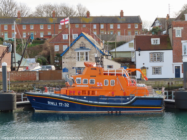 Brave Rescuers at Weymouth Lifeboat Station Picture Board by Nicola Clark